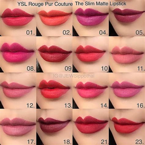 ysl lipstick swatches matte|lipstick ysl original.